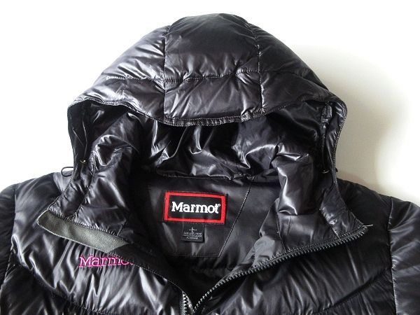 Marmot マーモット 750FILL ロゴ刺繍 フード ダウンジャケット Marmot マーモット 750FILL ロゴ刺繍 フード ダウンジャケット