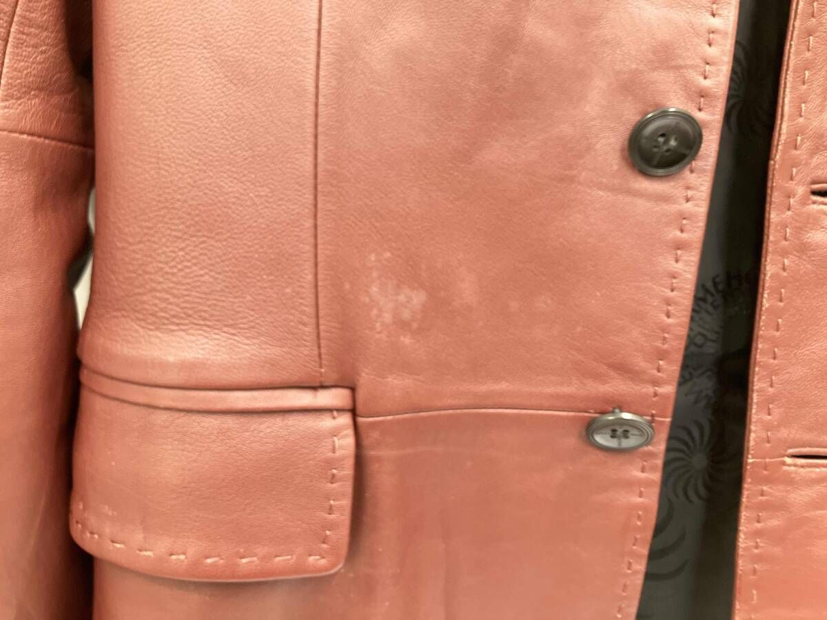 GAULTIER HOMME objet ゴルチエオムオブジェ レザージャケット ワイン