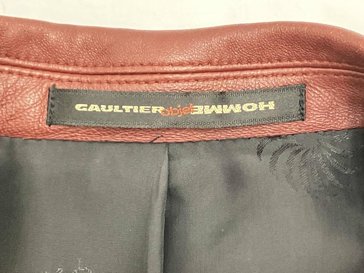 GAULTIER HOMME objet ゴルチェオムオブジェ レザージャケット ジャンポールゴルチエ オムオブジェJean Paul GAULTIER HOMME objet