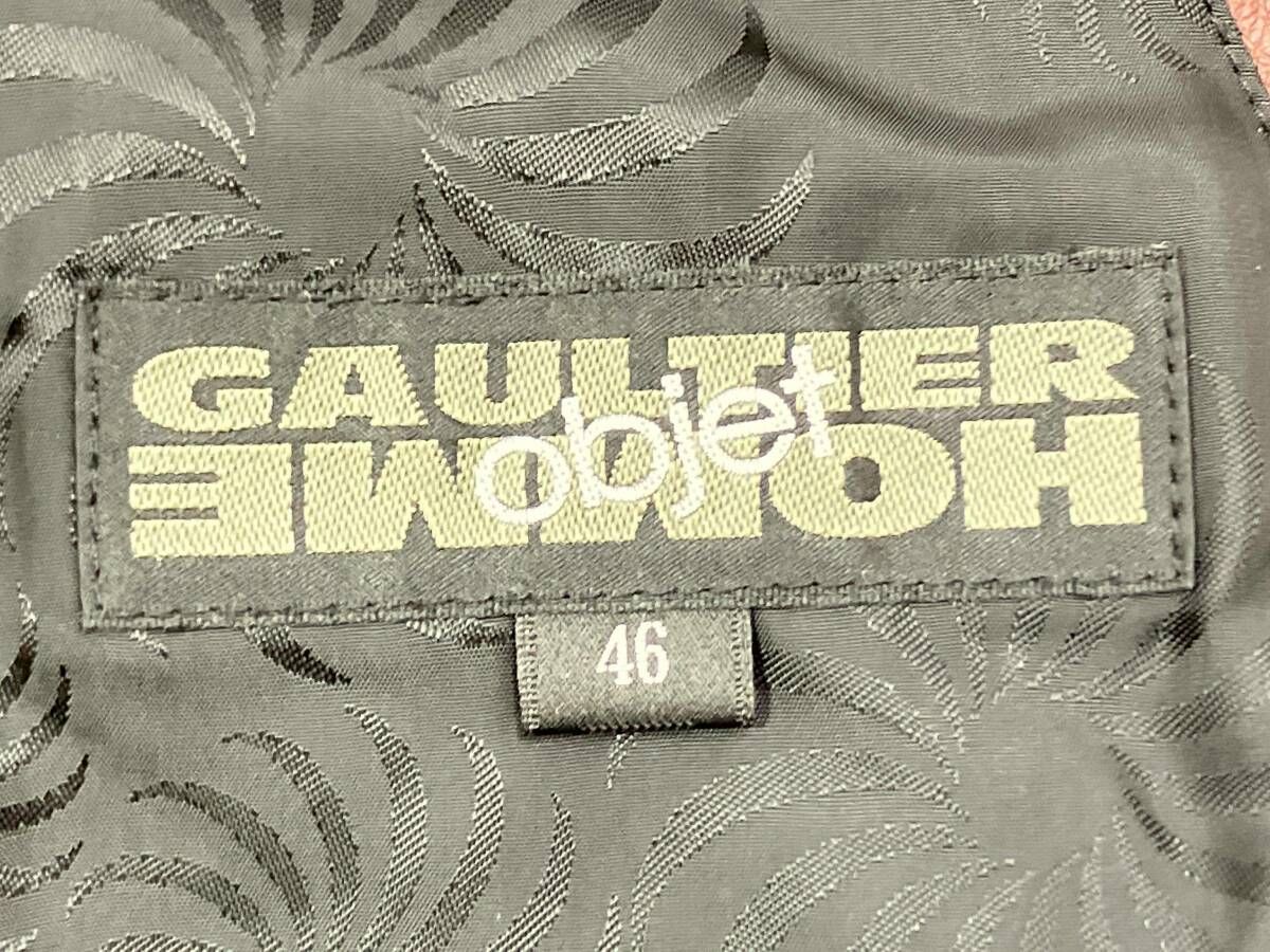 GAULTIER HOMME objet ゴルチェオムオブジェ レザージャケット GAULTIER HOMME objet ゴルチエオムオブジェ レザージャケット ワイン