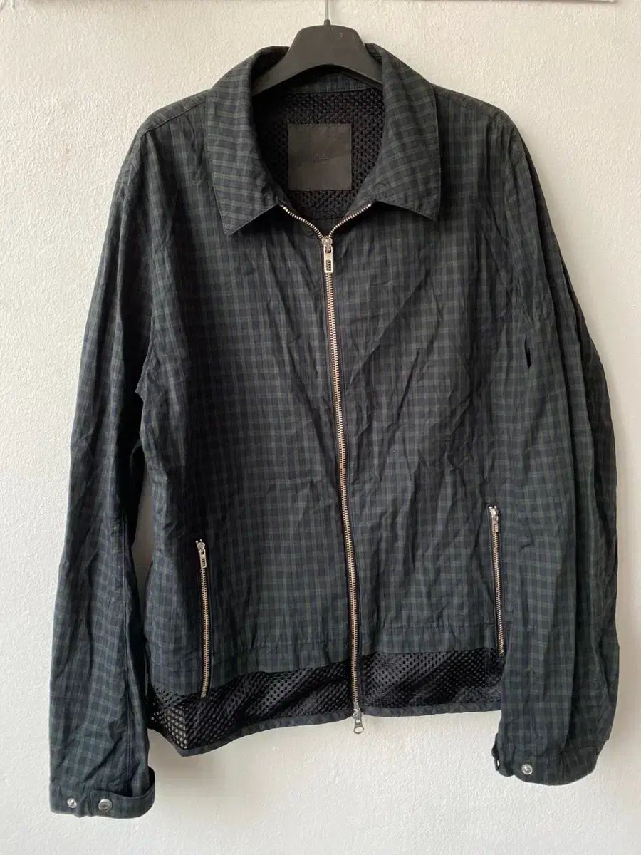 KOLON SPORT コーロンスポーツ メッシュ CHECK ウィンドブレーカー アウター ジャケット 出勤룩 登山