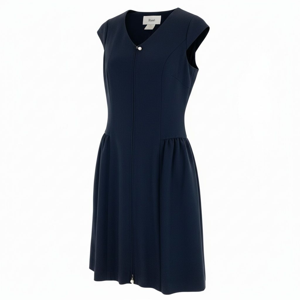 81a23 Rene ルネ ノースリーブワンピース キャップスリーブ パール  