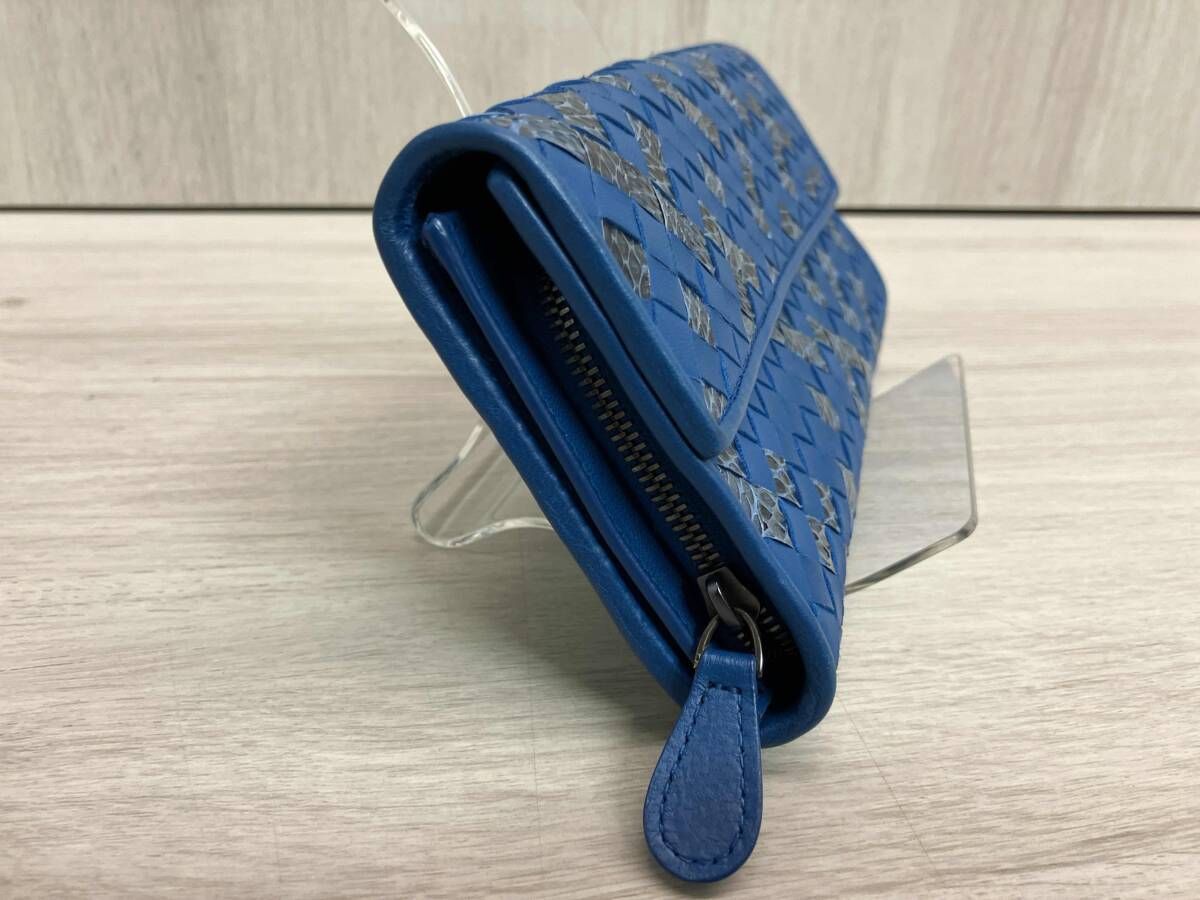 BOTTEGA VENETA イントレチャートアイヤーズ フラップ長財布