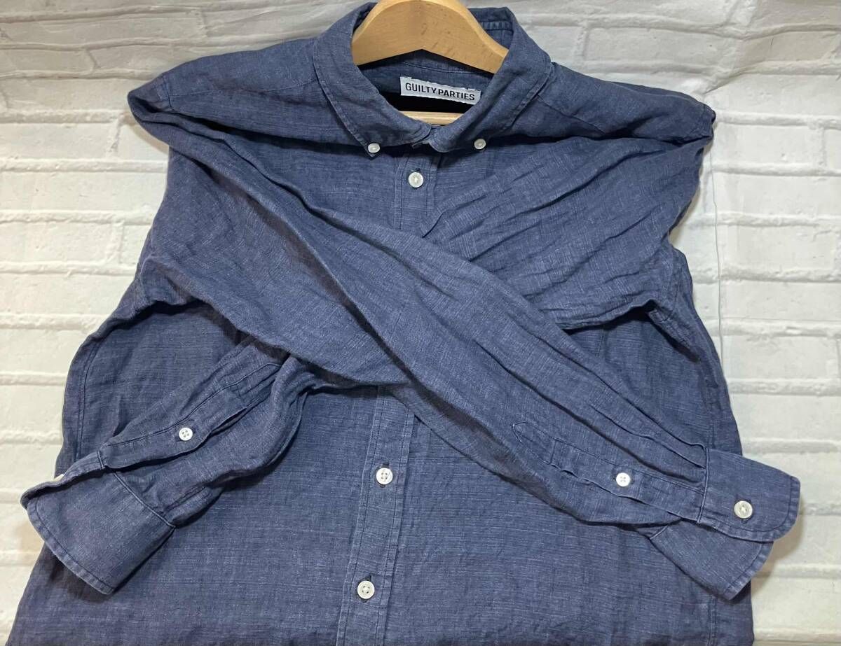 【完売品】ワコマリア GUILTY PARTIES ブルー M 長袖カットソー 完売品】ワコマリア GUILTY PARTIES ブルー M 長袖カットソー 完売品