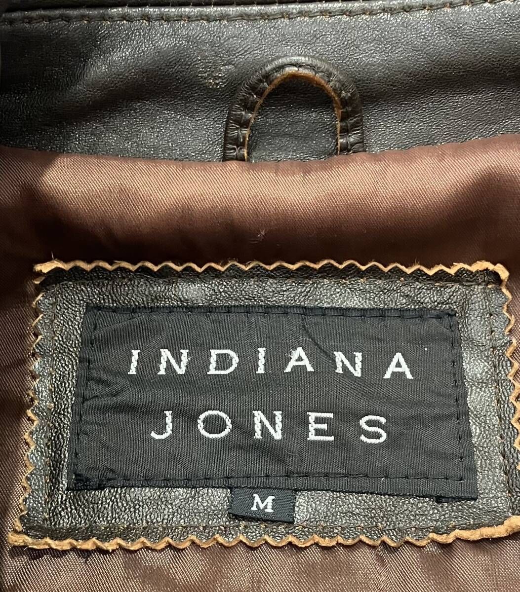 INDIANA JONES インディジョーンズ レザージャケット 羊革 Mサイズ