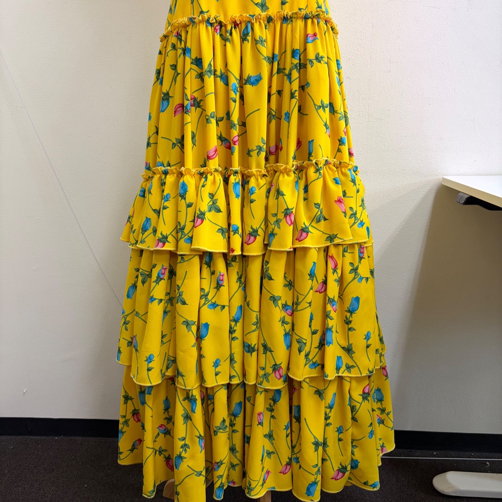 Creaciones ROAL S. L.】フラメンコ衣装 ドレス ワンピース イエロー