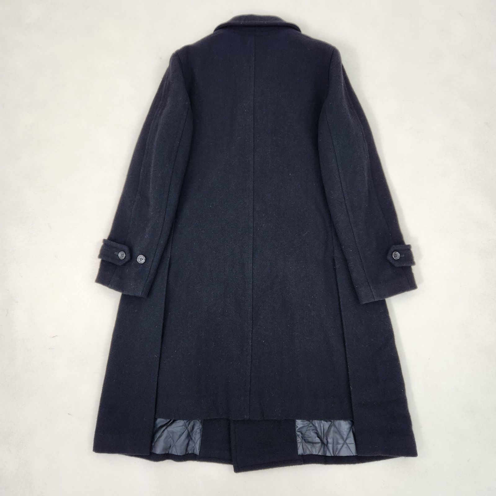 希少 01年製 コムデギャルソン 上質 デザイン ピーコート ウール キュプラ COMME des GARCONS COMME des GARCONS ピーコート ウールコート