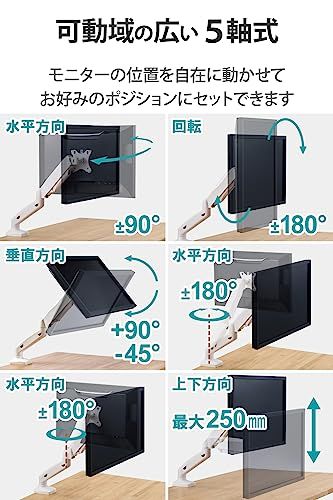 VESA規格対応 ホワイト