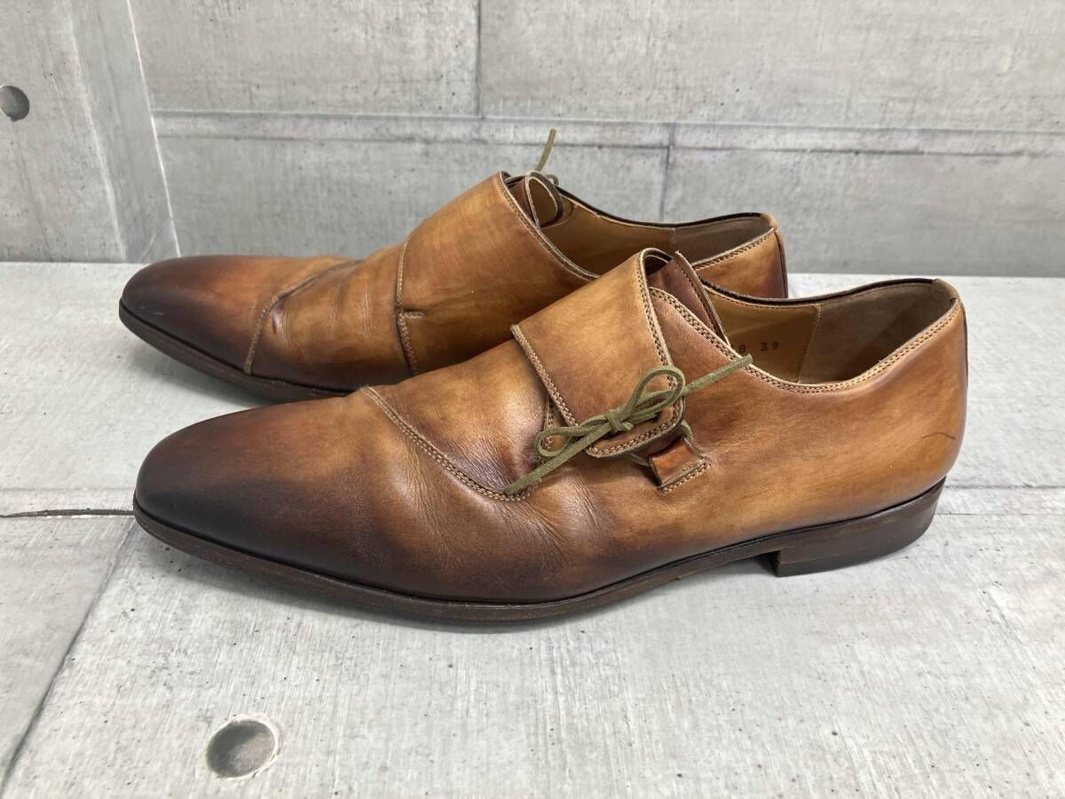 美品✨【MAGNANNI】ドレスシューズ シングルモンク レザー 本革 27cm 楽天市場】【訳あり・セール価格】MAGNANNI マグナーニ シングルモンク