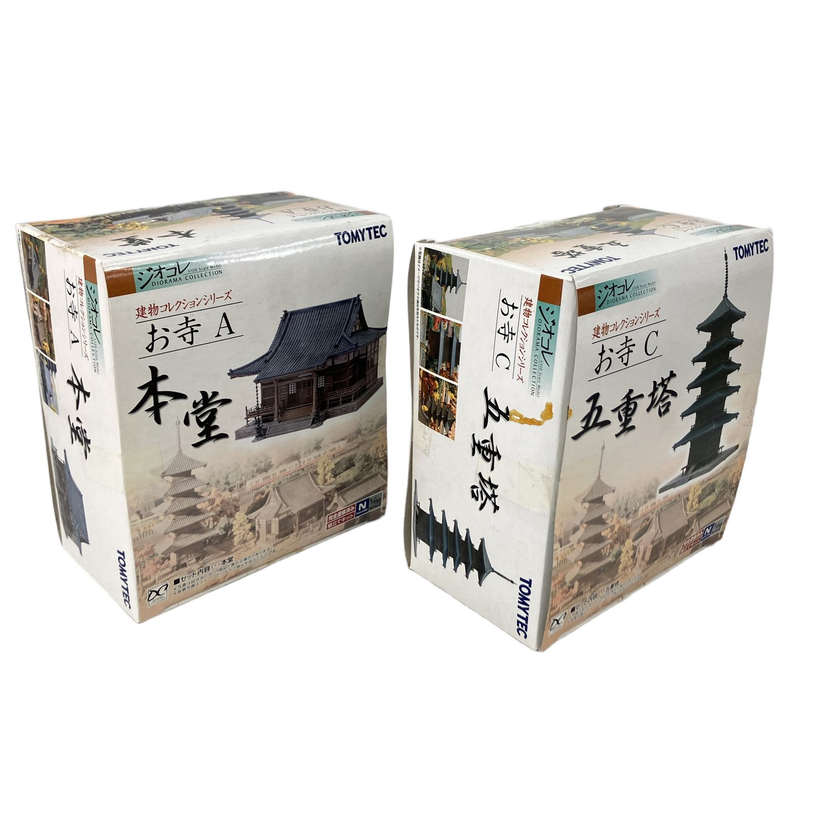  TOMYTEC ジオコレ 建物コレクション 1|150スケール お寺 A C 2点セット Nゲージ ♥ その他 鉄道玩具