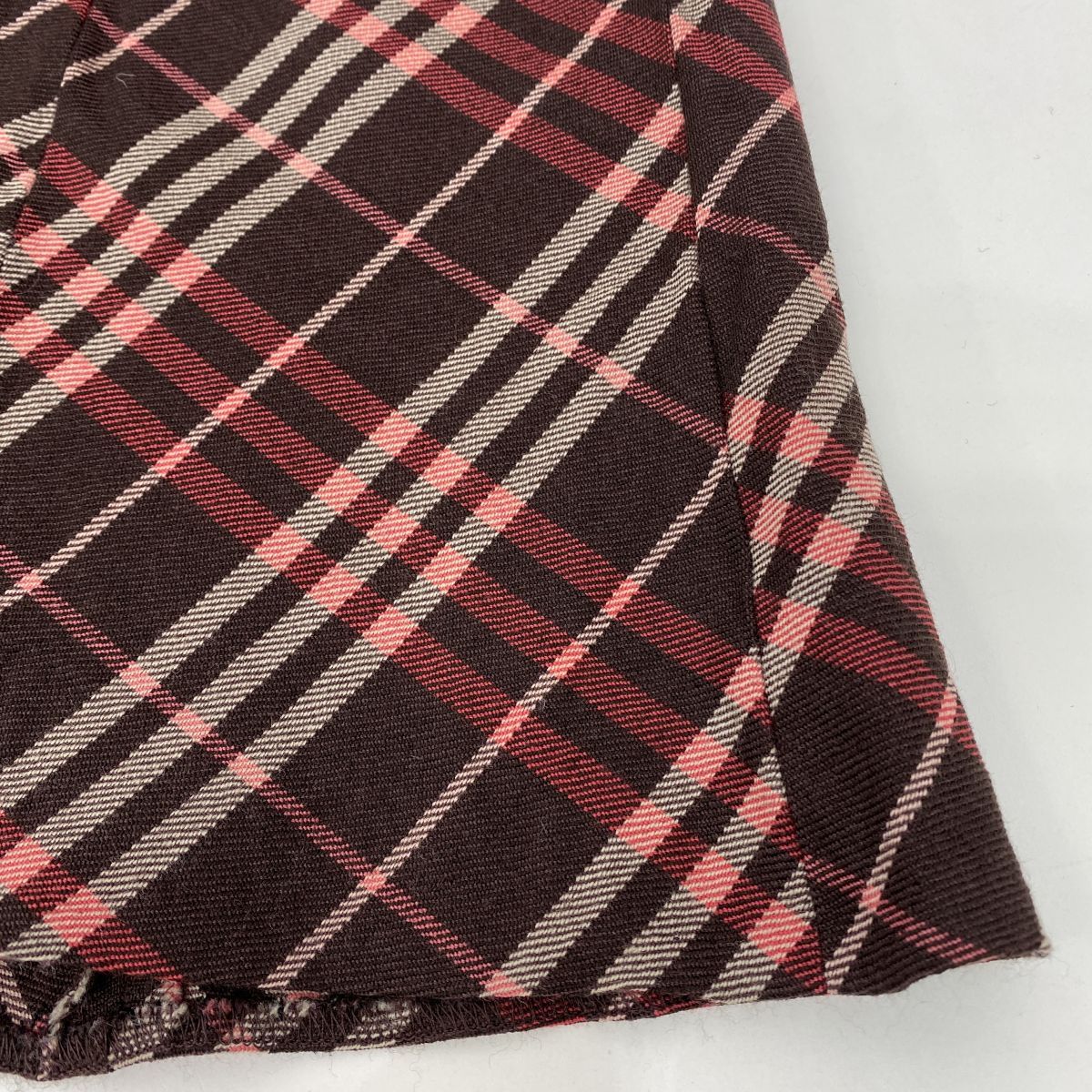 BURBERRY BLUE LABEL バーバリーブルーレーベル チェック柄フレア