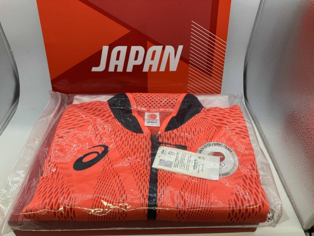 asics／東京オリンピック／日本代表／ポディウムジャケット／オレンジ