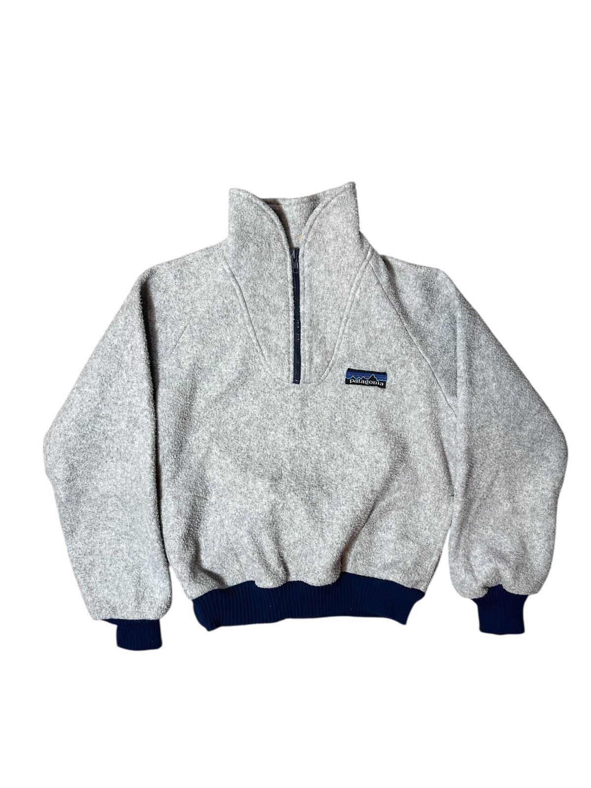 80 s Patagonia デカタグ half zip fleece pullover grey