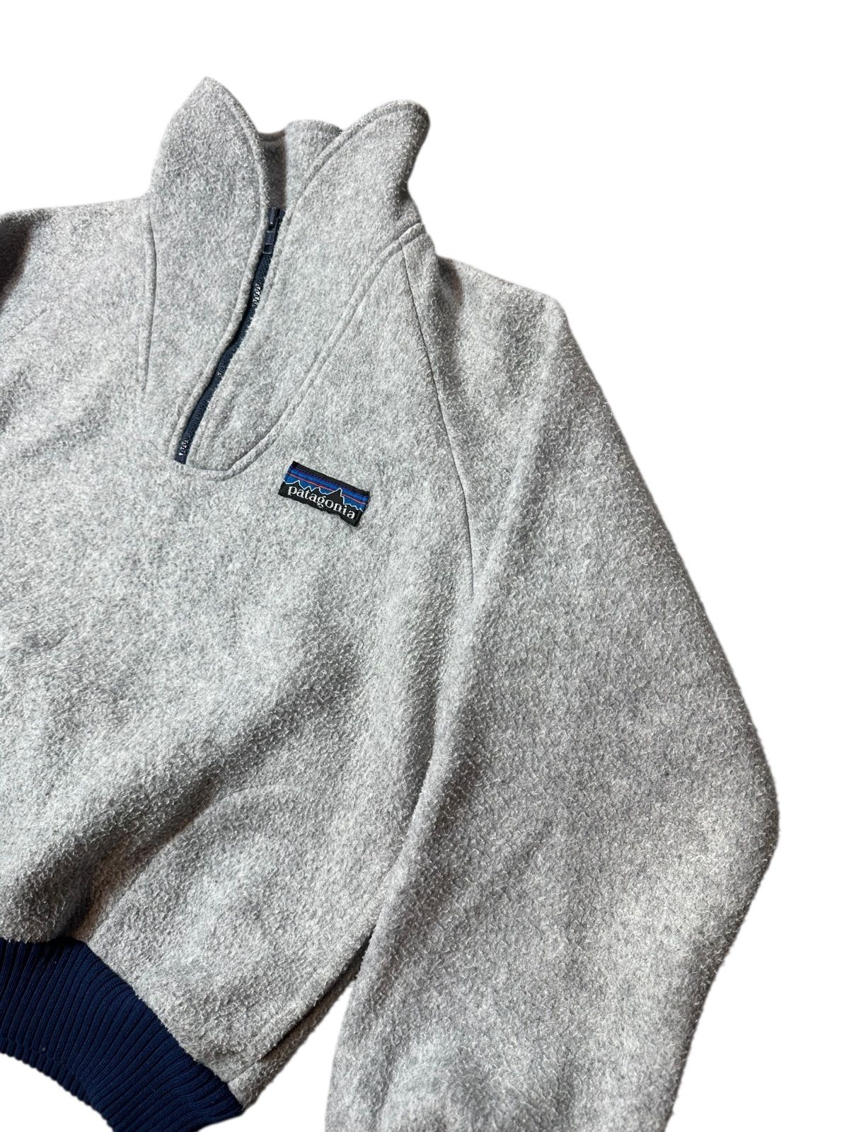 80 s Patagonia デカタグ half zip fleece pullover grey