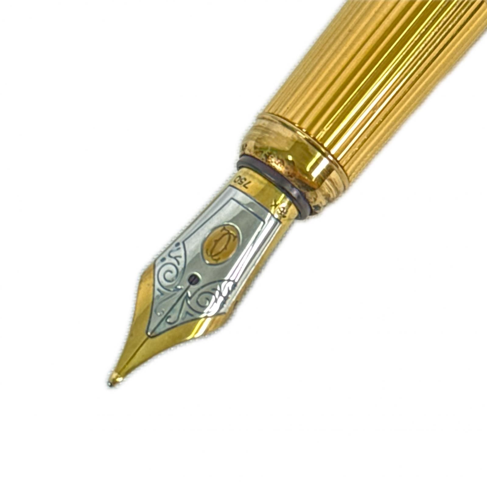 CARTIER カルティエ 万年筆 パシャドゥカルティエ 18 K 750 ブラック ゴールド|金メッキ ブランド 000791 メンズ