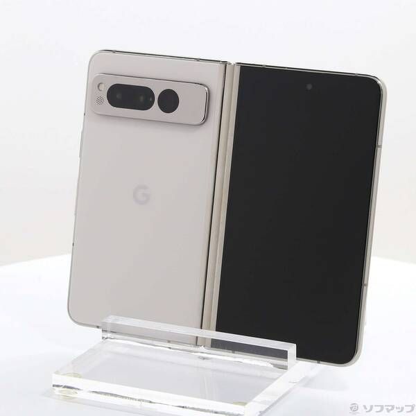 中古品〕 Google Pixel Fold 256GB ポーセリン G0B96 SIMフリー【377