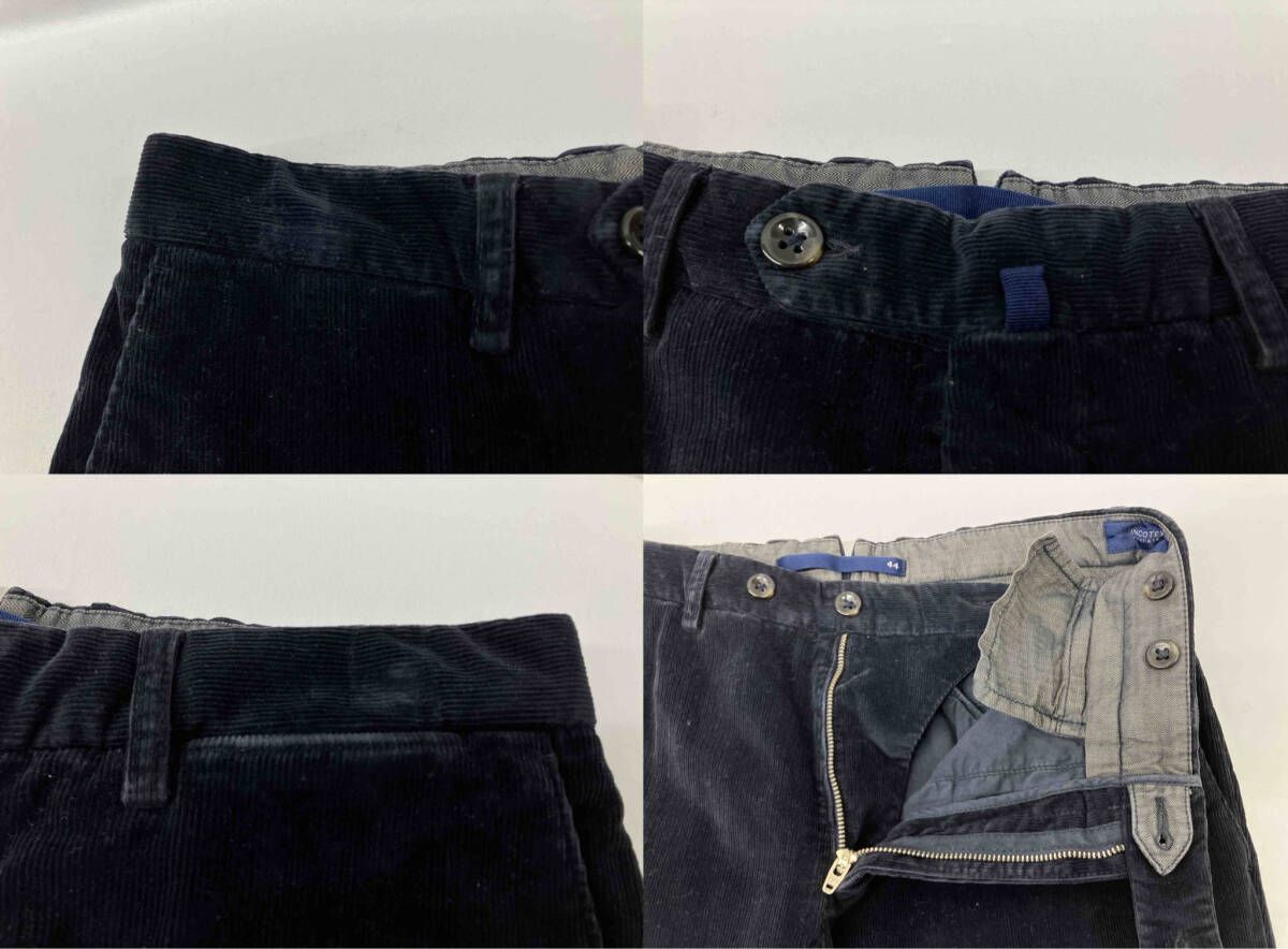 INCOTEX インコテックス コーデュロイ パンツ ネイビー サイズ44