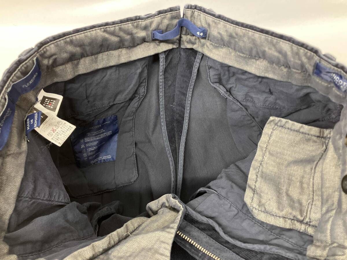 未使用 INCOTEX インコテックス パンツ コーデュロイ ネイビー INCOTEX インコテックス コーデュロイ パンツ ネイビー サイズ44