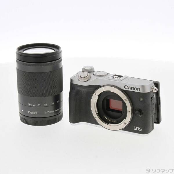 中古品〕 EOS M6 シルバー EF-M18-150 IS STM レンズキット【305