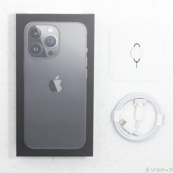 中古品〕 iPhone13 Pro 256GB グラファイト MLUN3J／A SIMフリー【269