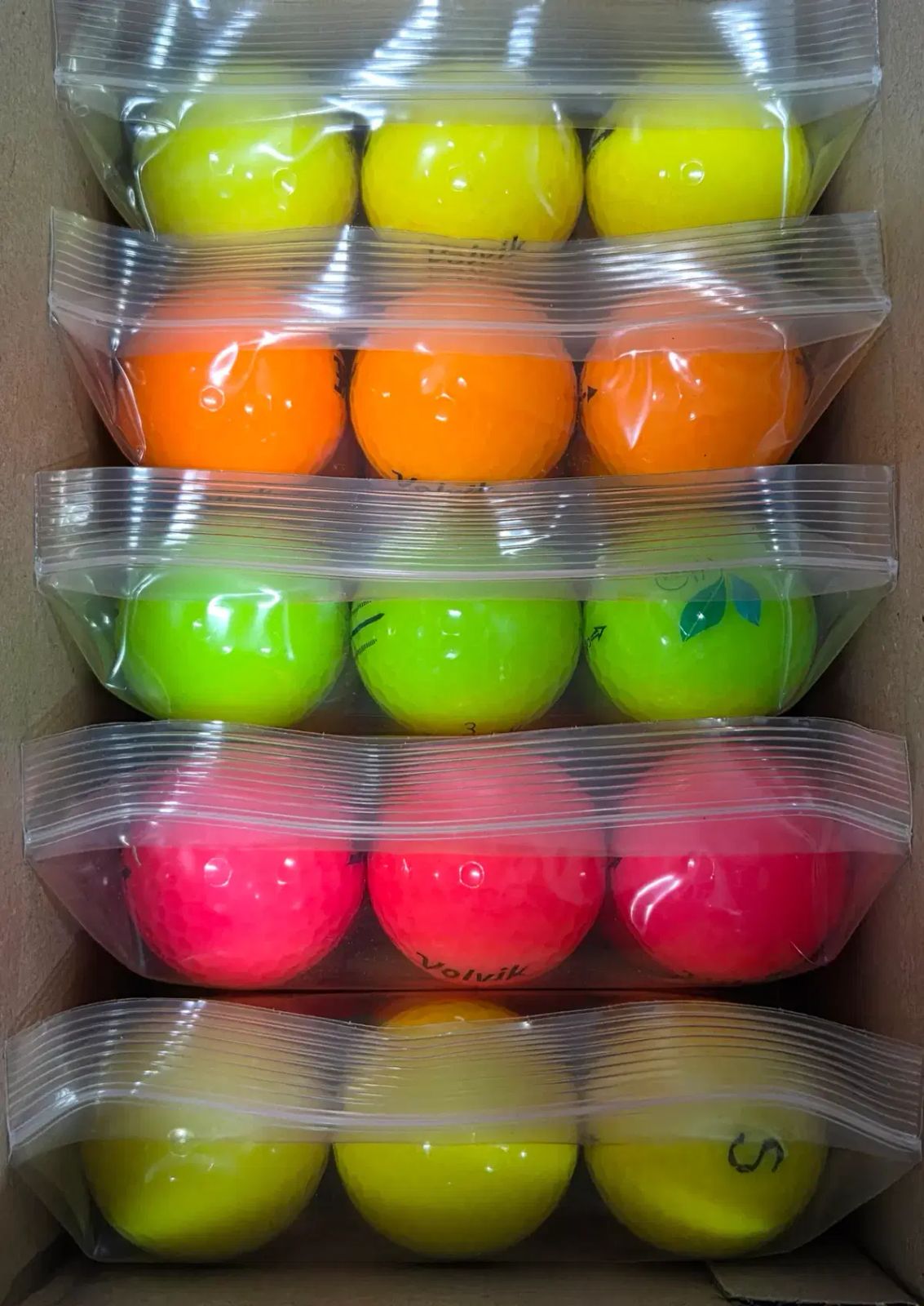 ボルビック クリスタル A級 3ピース COLOR ロストボール 30球 中古ゴルフボール u003c送料無料u003e