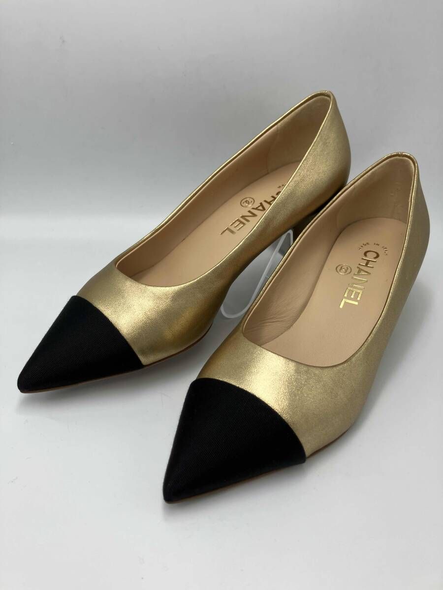 CHANEL ポインテッドトゥ切替パンプス／J G33274 【公式通販】