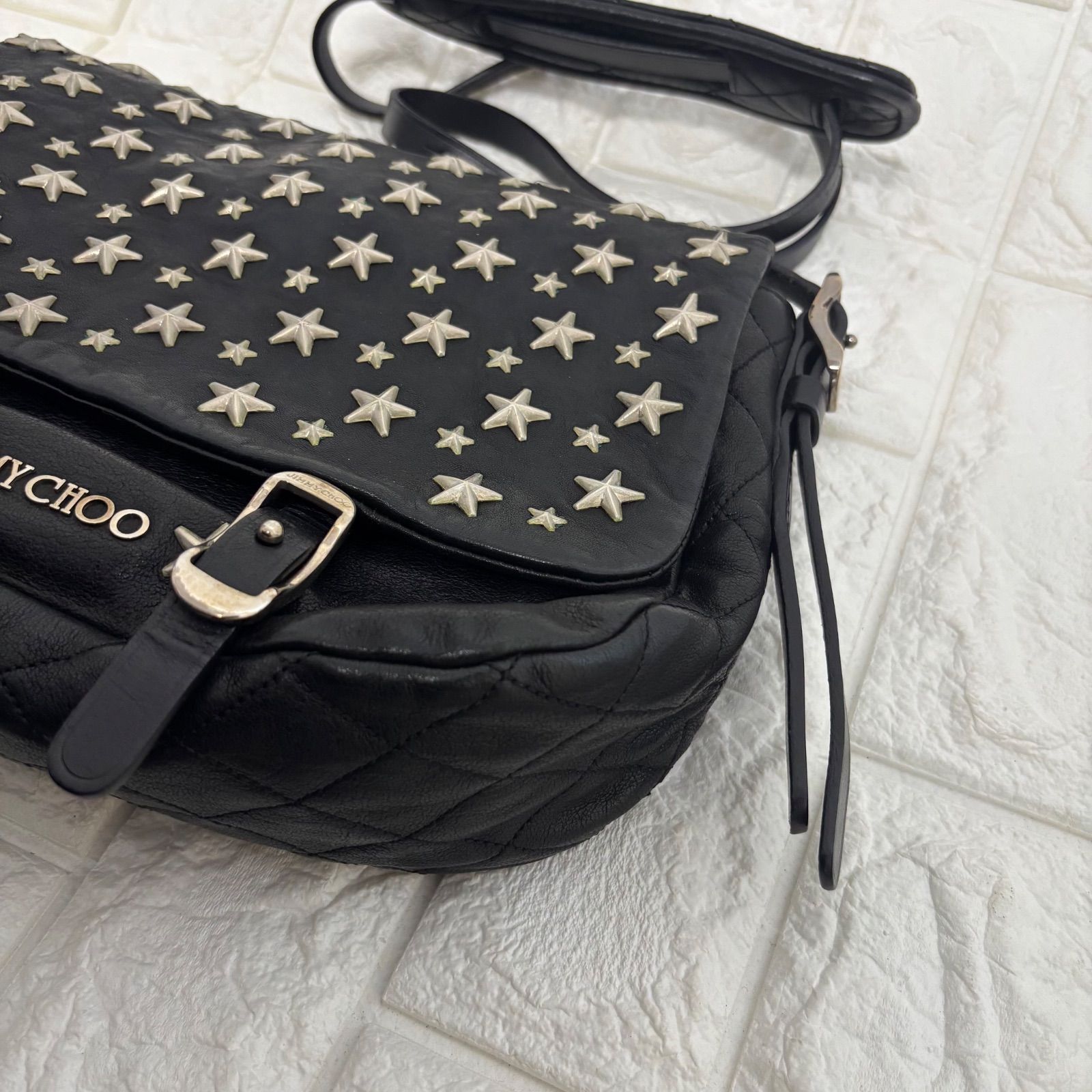 ▪️JIMMY CHOO ジミー チュウ バック ショルダーバック スタッズ 星柄