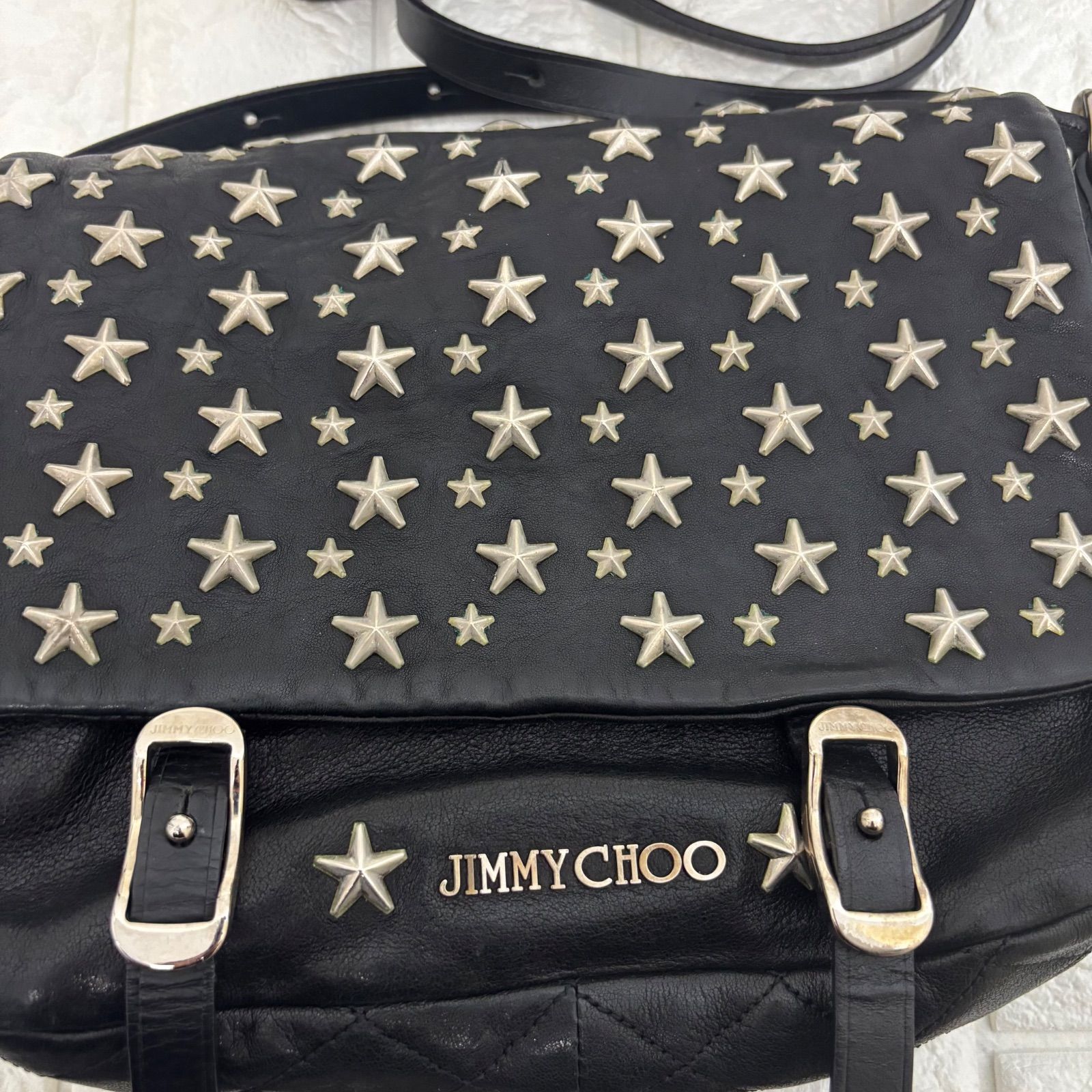 ▪️JIMMY CHOO ジミー チュウ バック ショルダーバック スタッズ 星柄