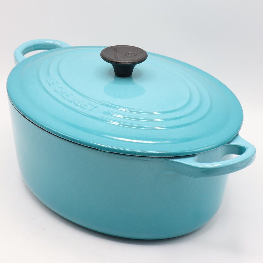 LE CREUSET オーバル ハーモニックブルー 25cm LE CREUSET 両手鍋 25cm