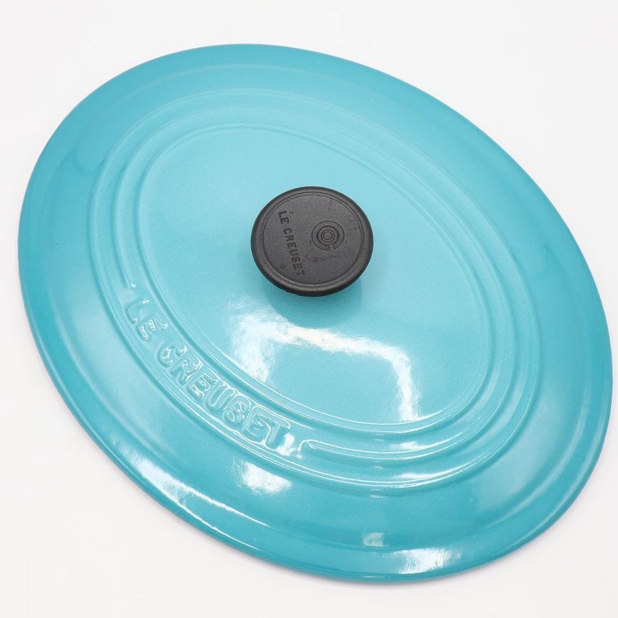 ル・クルーゼ　ココットオーバル　カリビアンブルー　25cm ルクルーゼ ココット オーバル カリビアンブルー 25cm 両手鍋 鍋