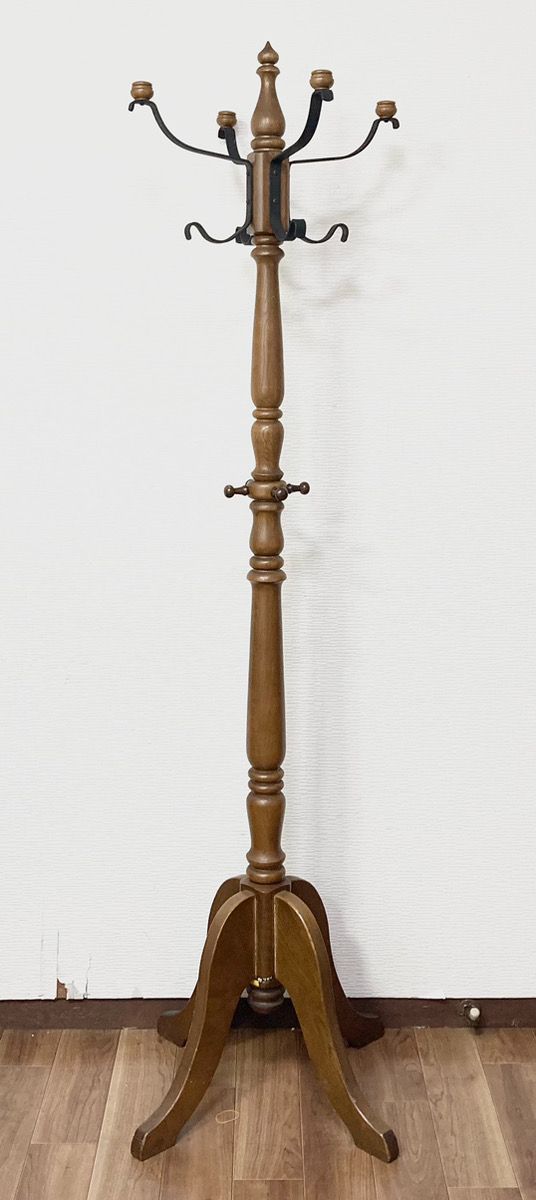 karimoku カリモク家具 コロニアル コートハンガー ブラウン ポール