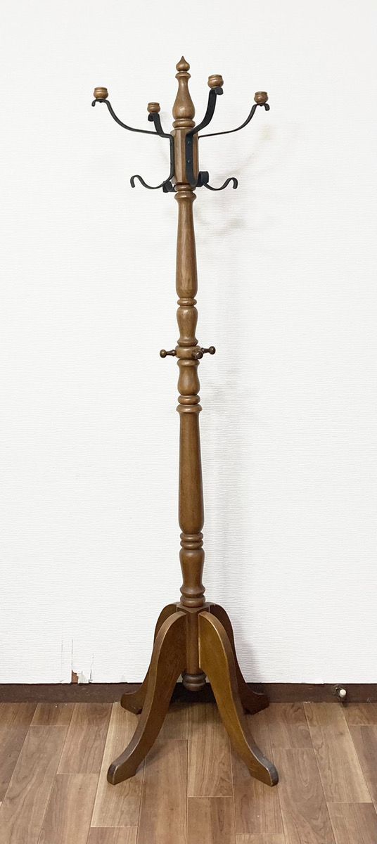 karimoku カリモク家具 コロニアル コートハンガー ブラウン ポール