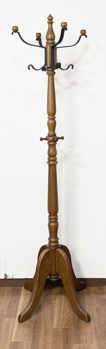 karimoku カリモク家具 コロニアル コートハンガー ブラウン ポール