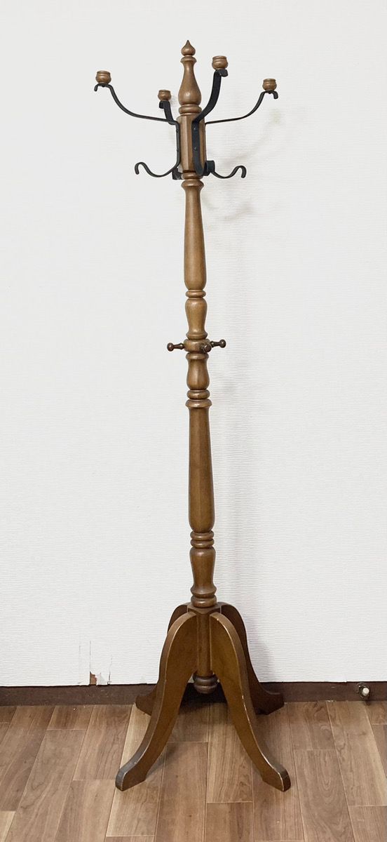 karimoku カリモク家具 コロニアル コートハンガー ブラウン ポール