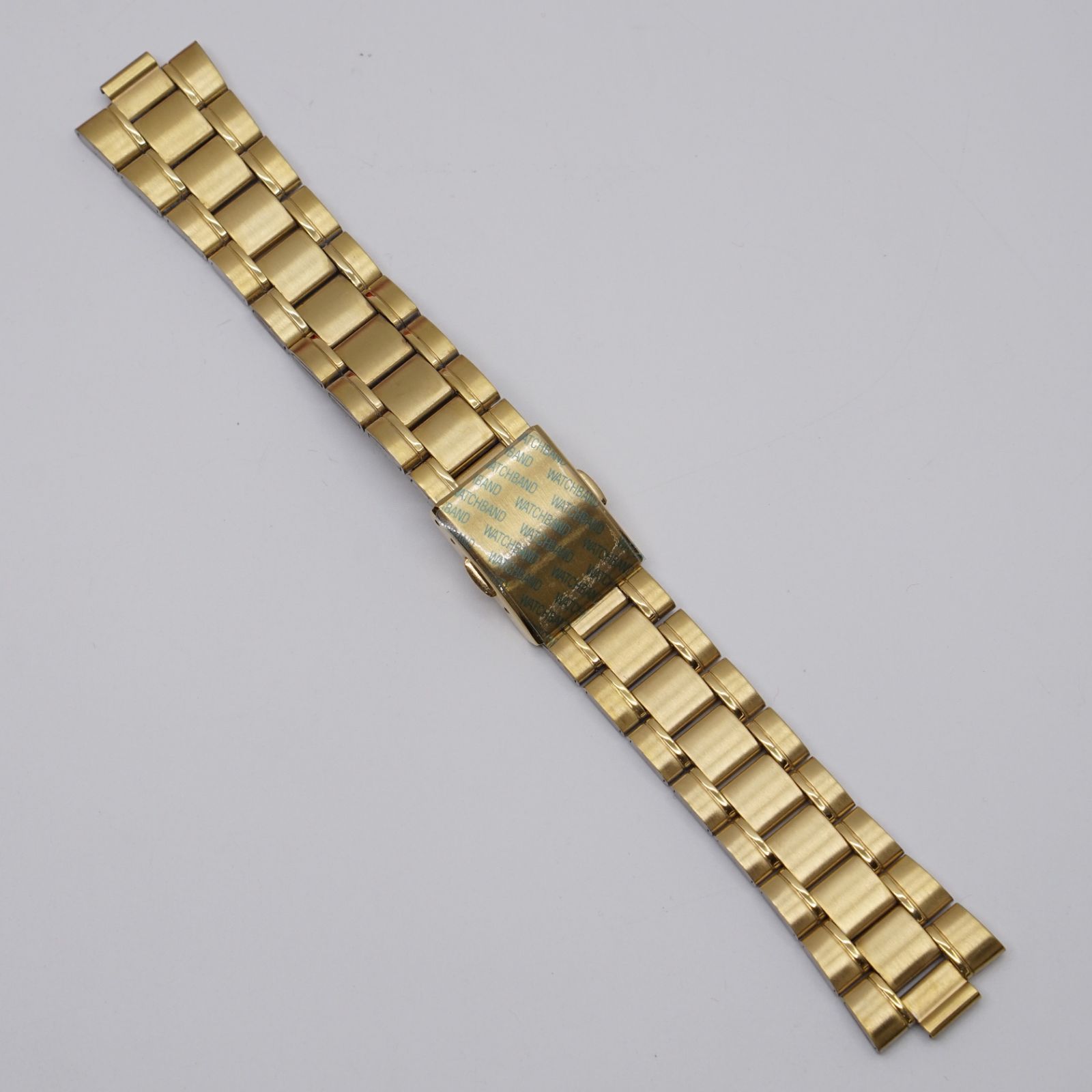 バンビ 時計バンド 8/20mm 凸型 メタルブレス SS GP メンズ バックル