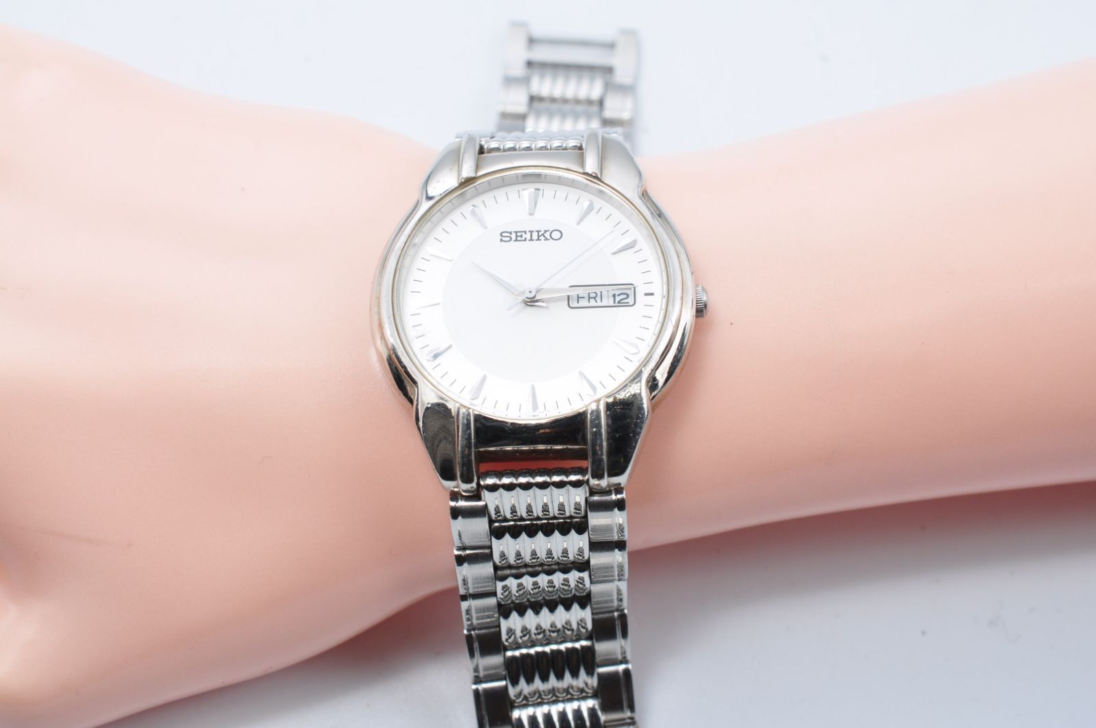 SEIKO 時計 セット SEIKO セイコー V133-6080 ソーラー Watch 腕時計 DayDate デイデイト