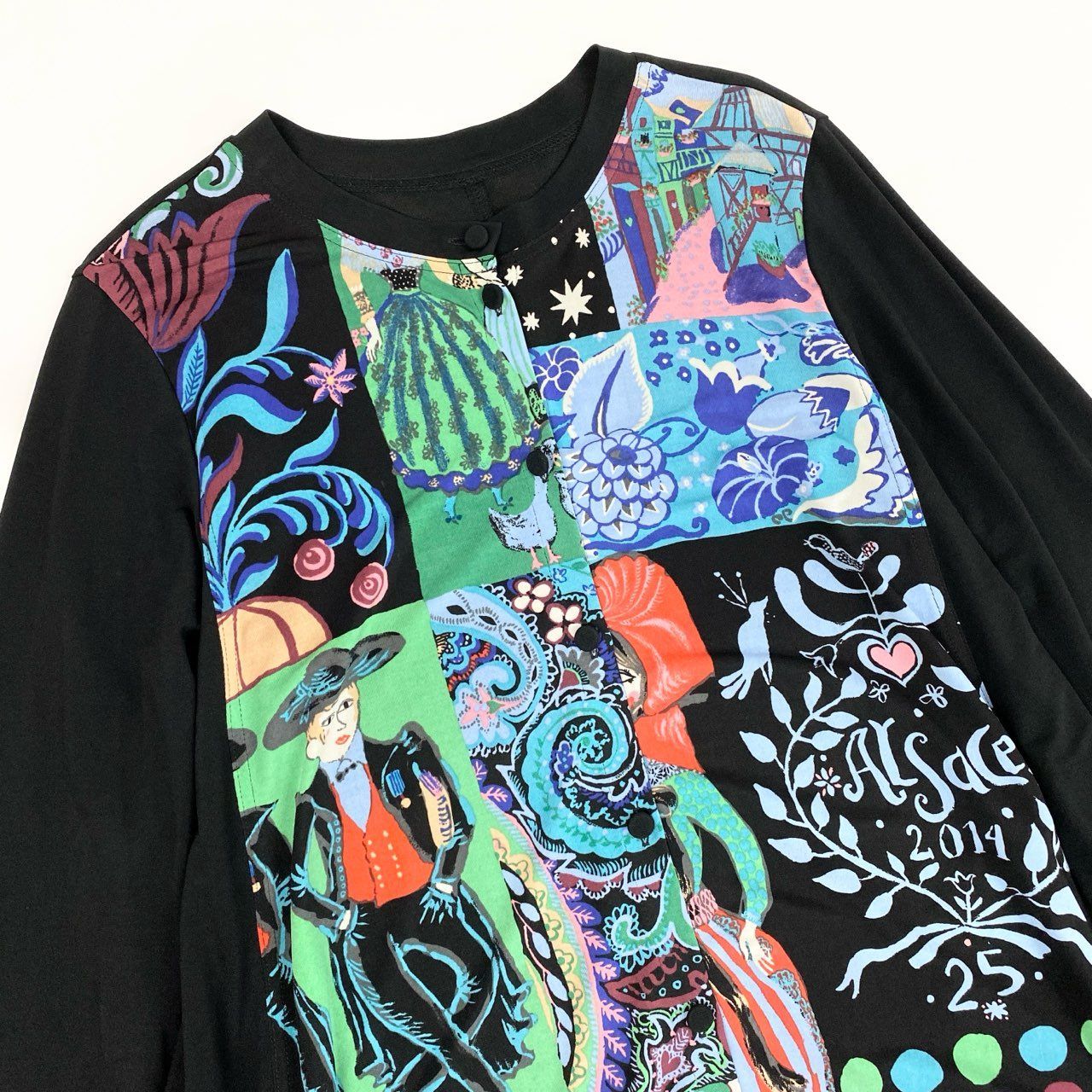 64a23 TOKUKO 1er VOL トクコプルミエヴォル 長袖ワンピース 前開き