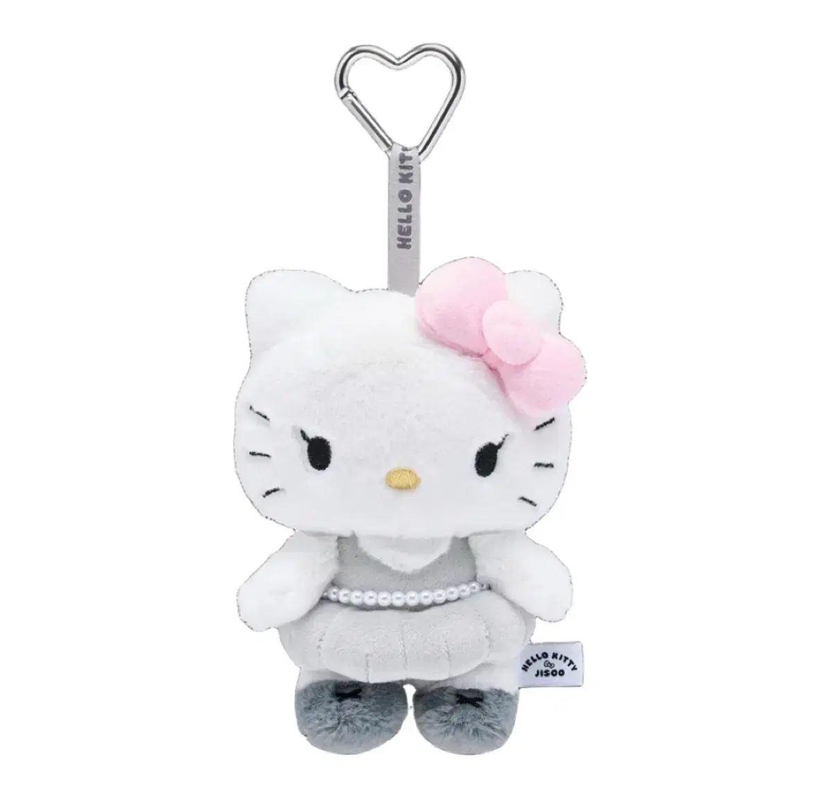 ハローキティ x ジス PLUSH キーホルダー ピンク グレー (開封