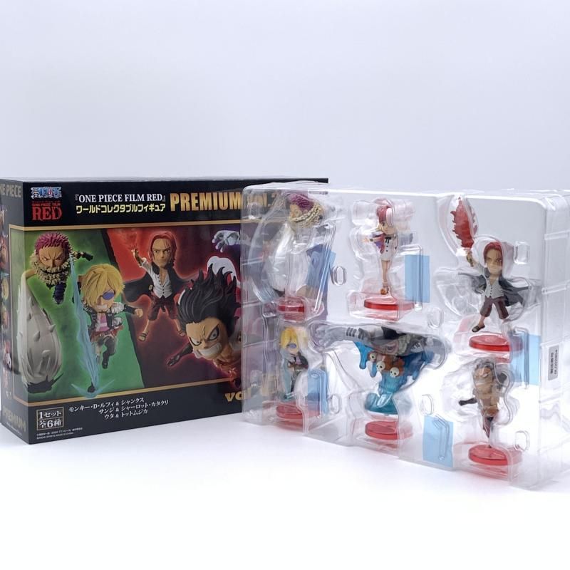  ワールドコレクタブルフィギュア PREMIUM Vol.2 シャンクス＆ルフィ＆カタクリ＆サンジ＆ウタ＆トットムジカ 6体セット 10 その他 おもちゃ