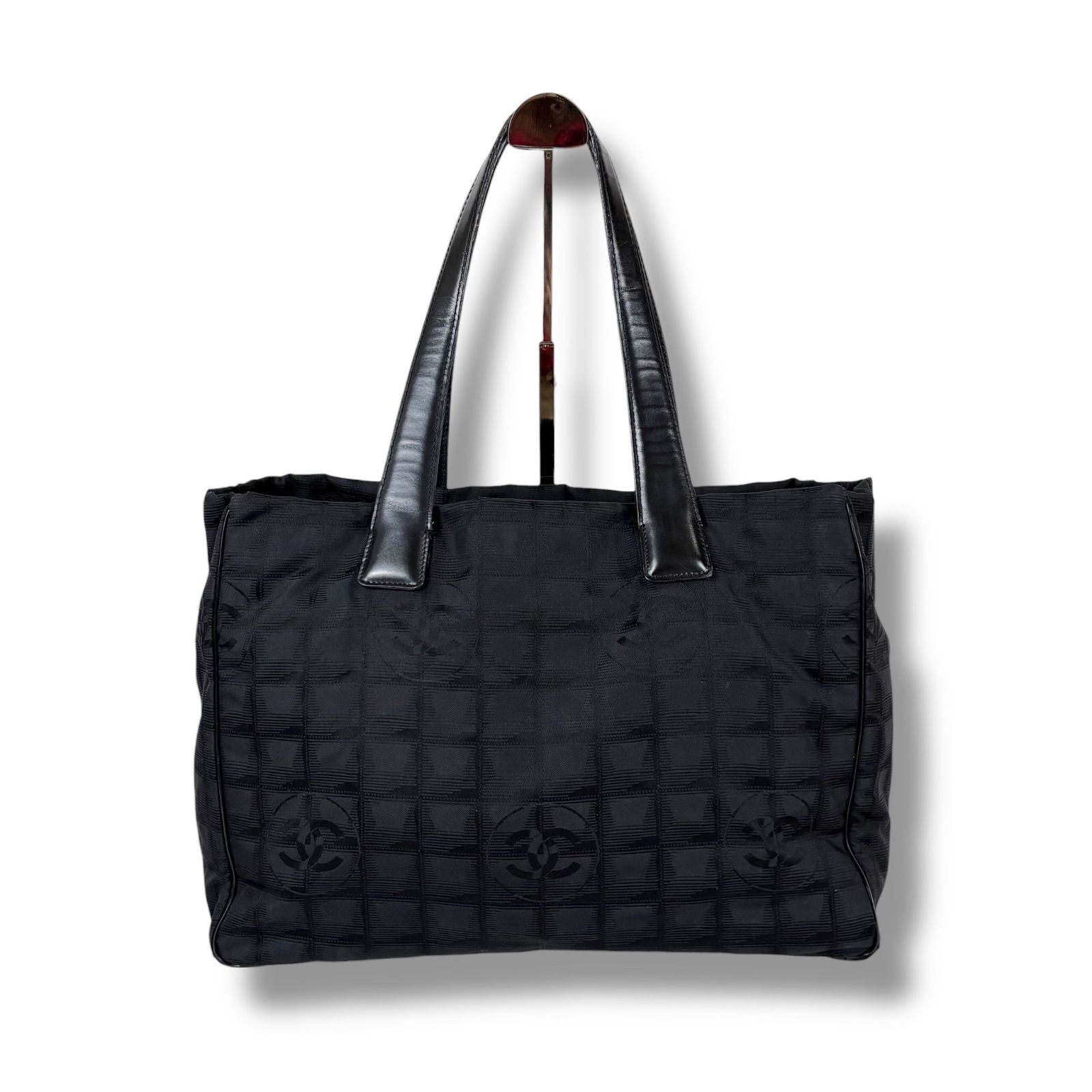 シャネル CHANEL ニュートラベルライン トートバッグ ブラック 黒 