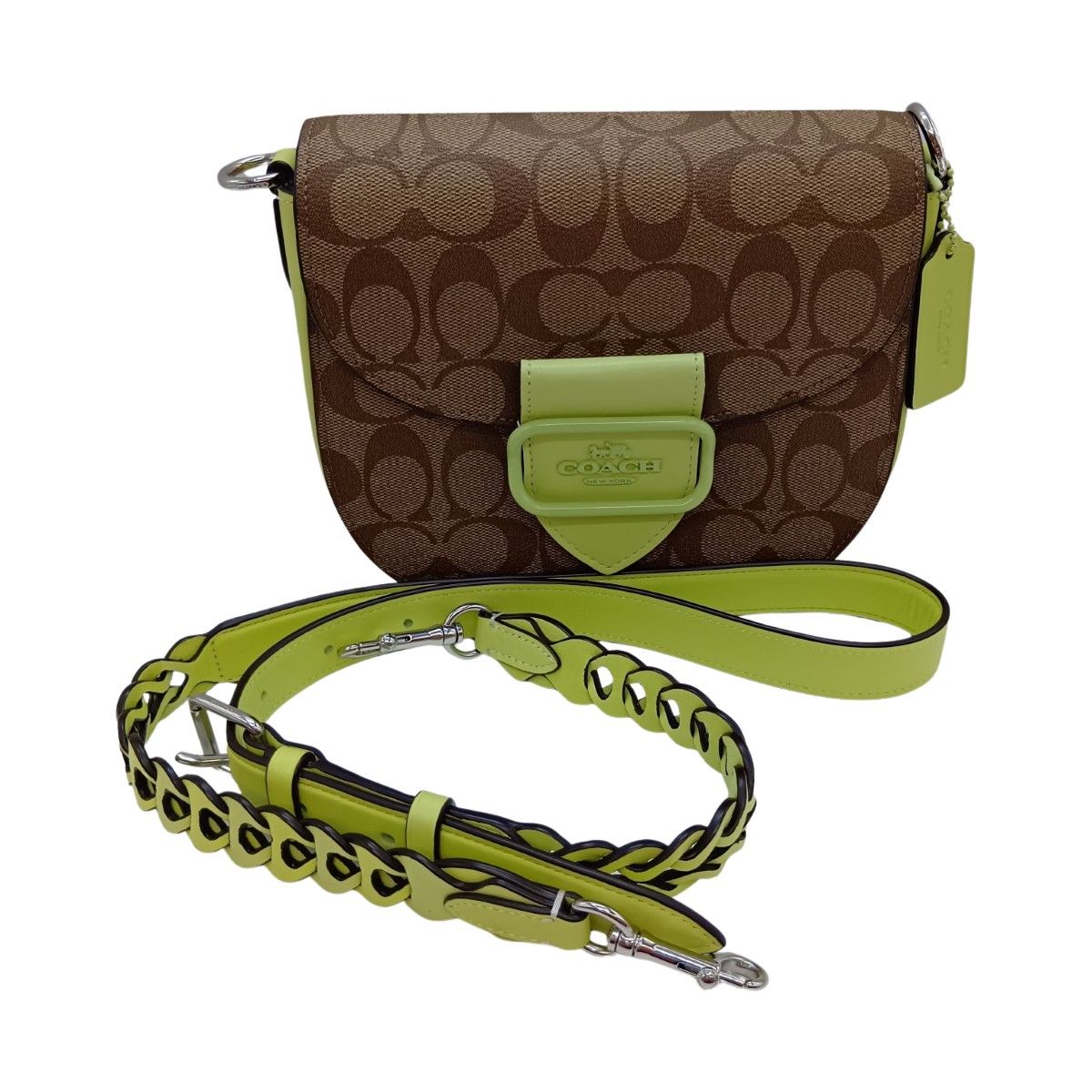 ◎◎COACH コーチ シグネチャー モーガン サドルバッグ ショルダー 