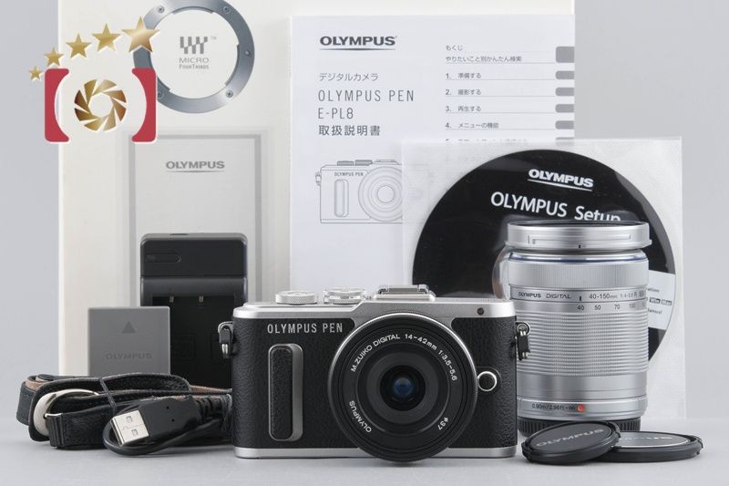 シャッター回数2347回 OLYMPUS PEN E-PL8 ダブルズームキット