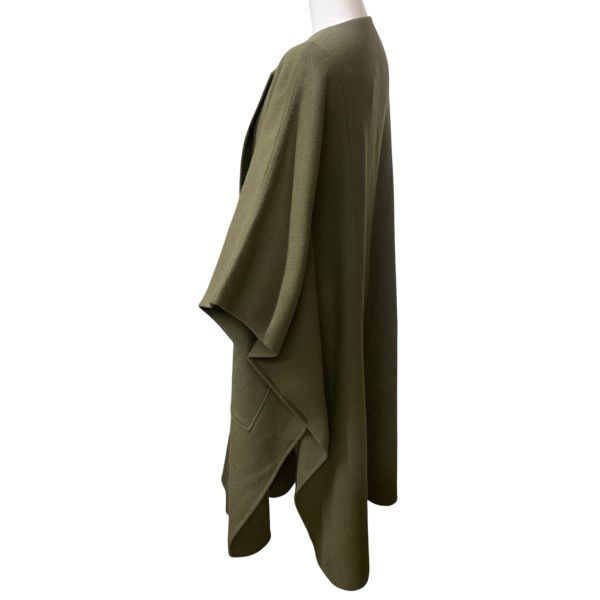 □ クロシェ CLOCHE コート ポンチョ アウター ロング丈 ラウンド