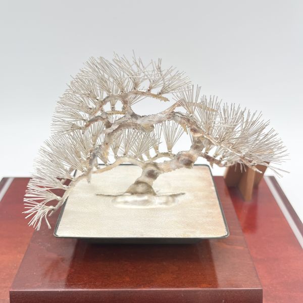 MINTON*　　純銀製　盆栽　竹　大淵光則作　銀工芸 MINTON*様専用 純銀製 盆栽 竹 大淵光則作 銀工芸