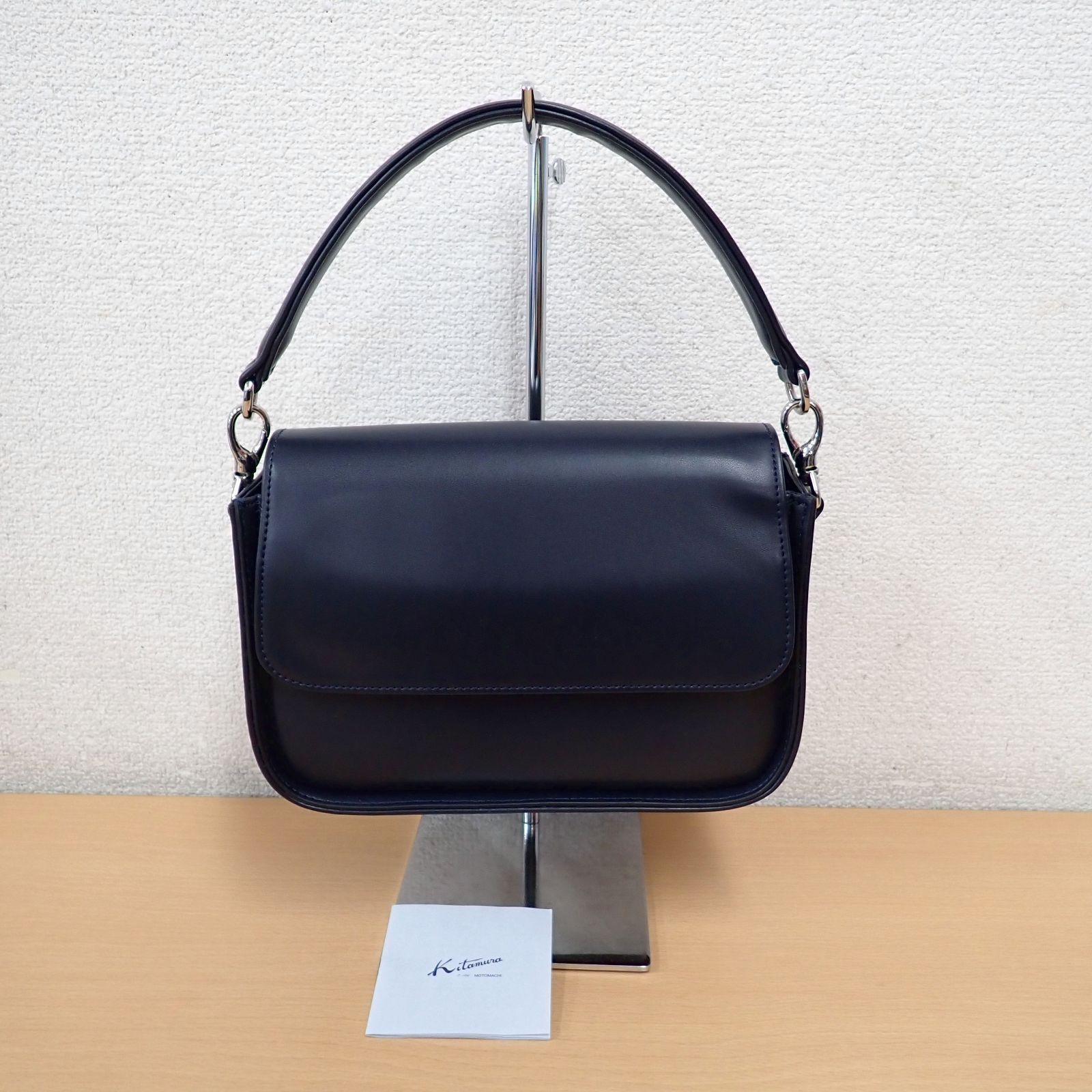Kitamura キタムラ ハンドバッグ セレモニーバッグ フラップ式 美品 