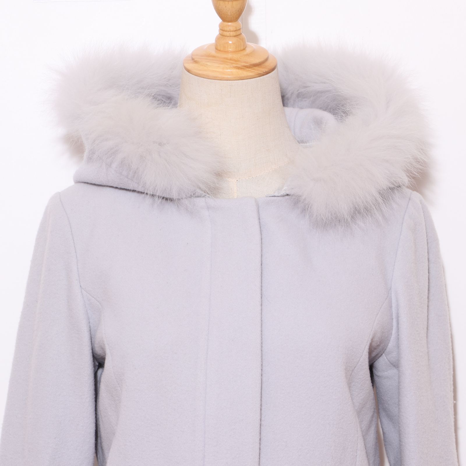 ☆美品☆ Noëla ノエラ フォックスファーコート Mサイズ フード付き