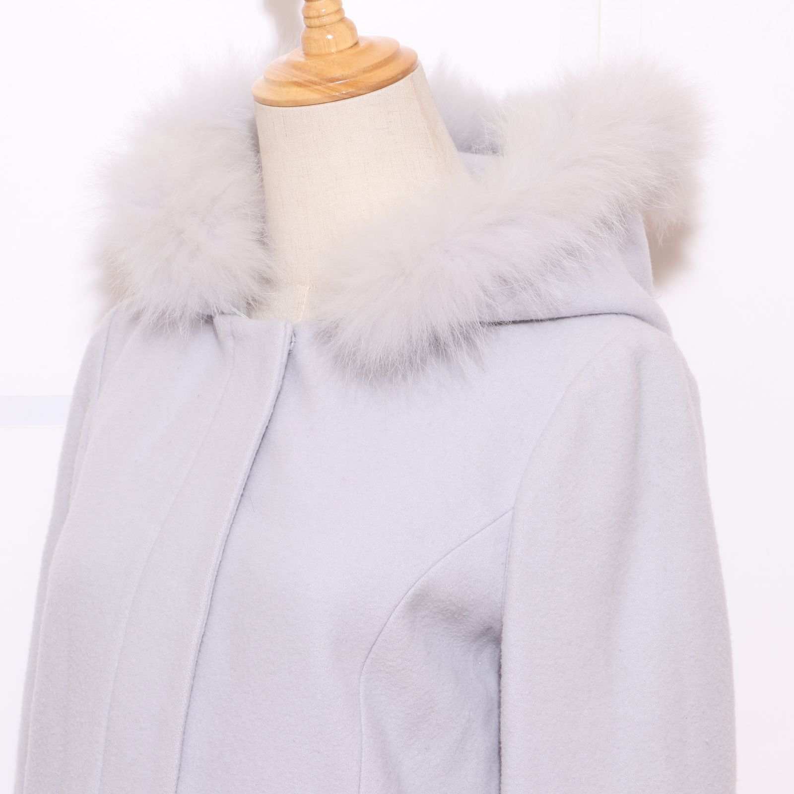 ☆美品☆ Noëla ノエラ フォックスファーコート Mサイズ フード付き