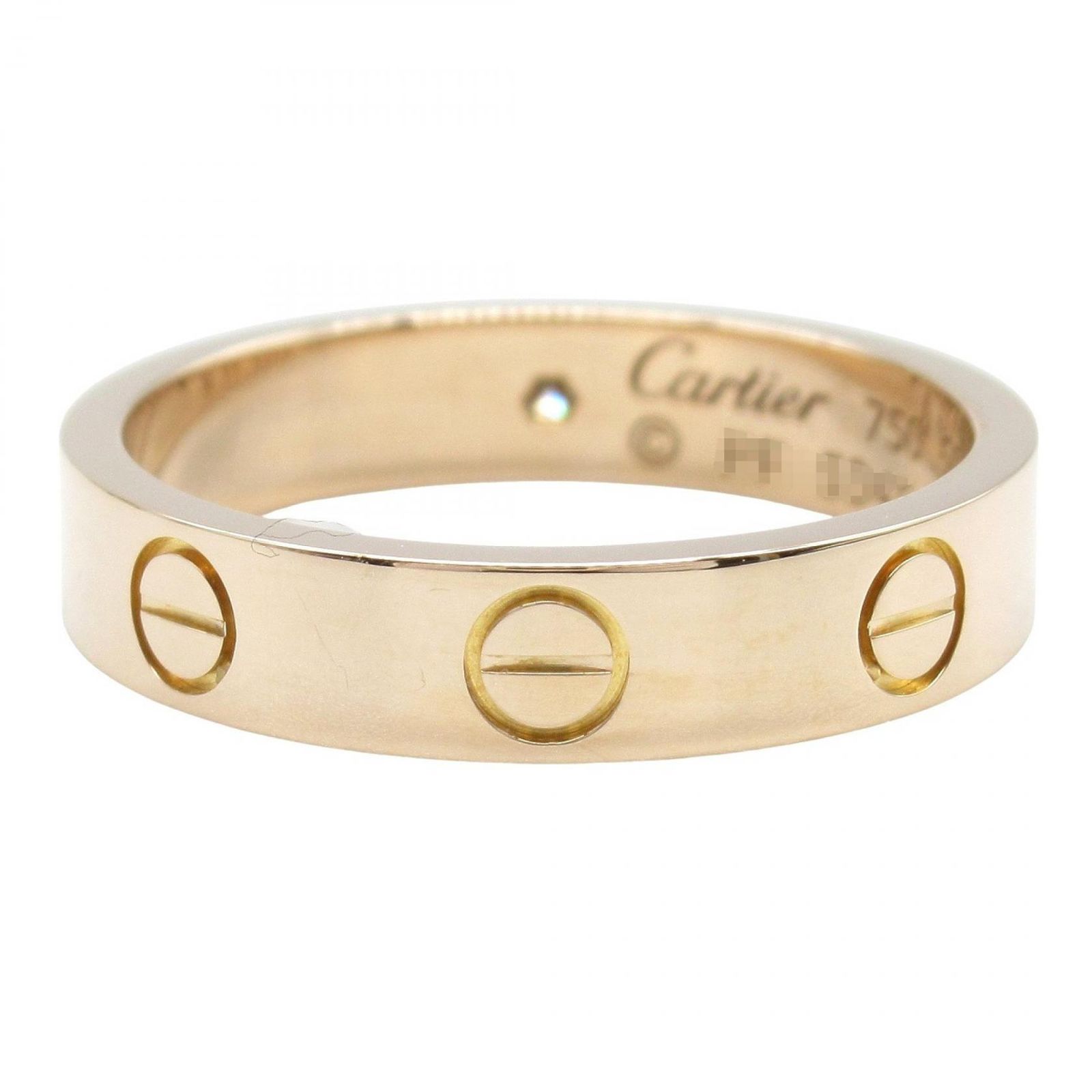 カルティエ CARTIER リング・指輪 ミニラブリング 1PD K18PG（ピンク