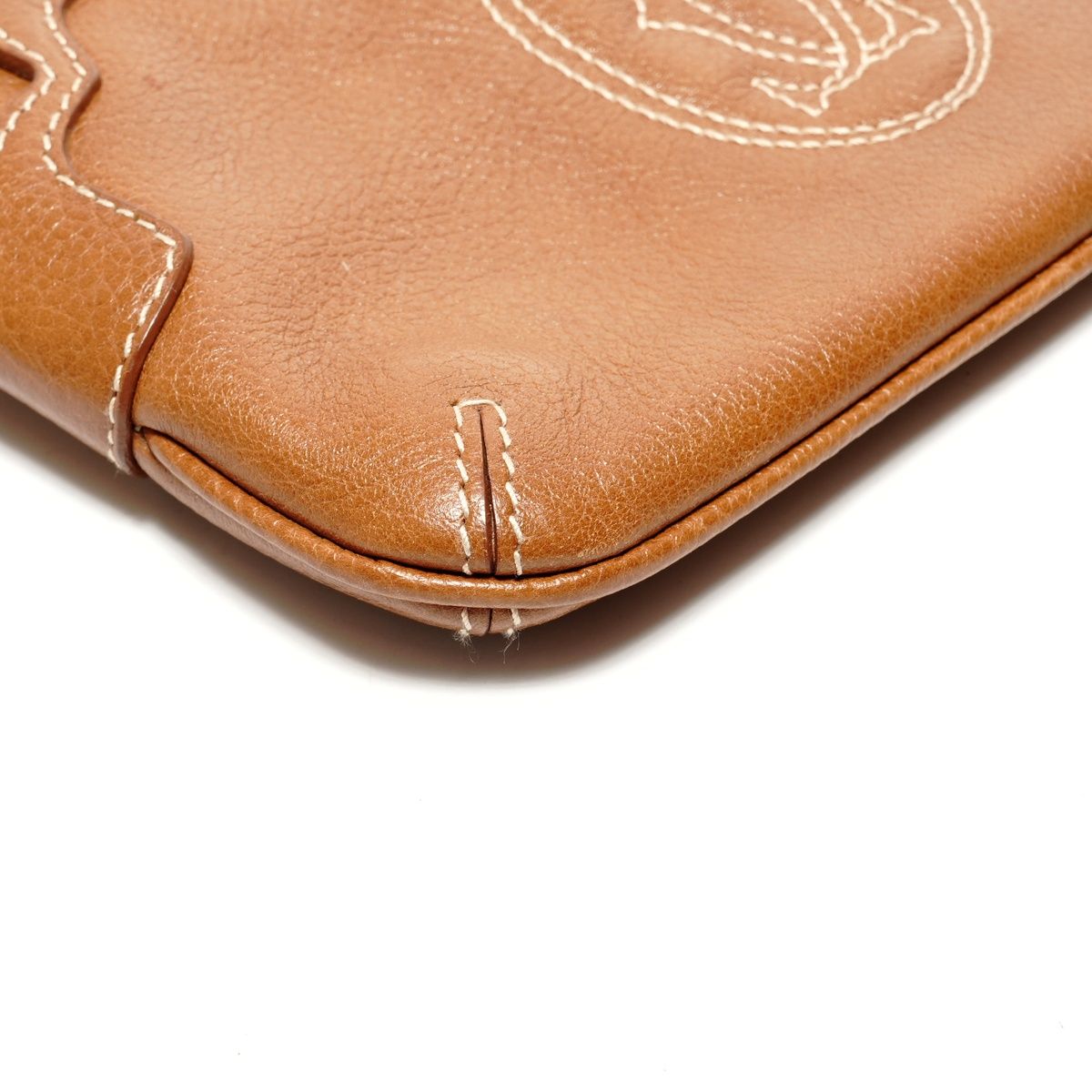 Cartier レザーポーチ Cartier - カルティエ CARTIER レザー ポーチ マルチェロ ドゥ ポーチ