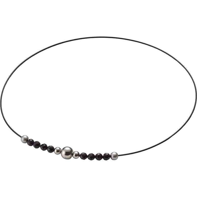 ファイテン Phiten ワイヤーオニキスネックレス 50cm ファイテン